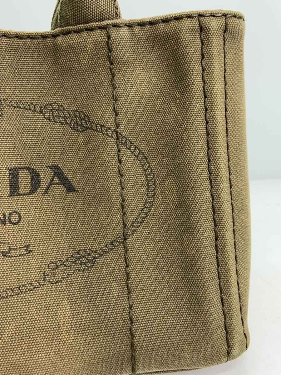 PRADA Tote Bag Canvas KHK B24390 8