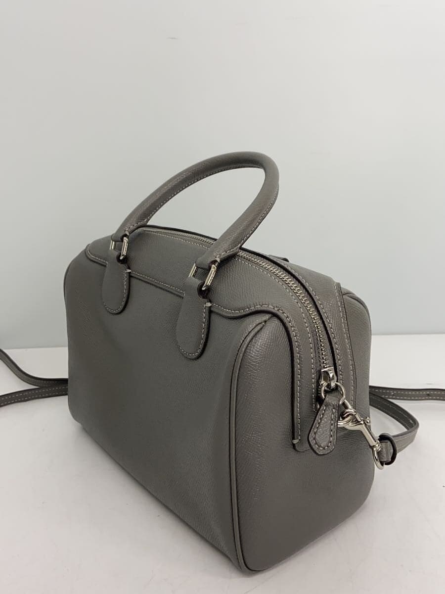 COACH Shoulder Bag GRY Solid F32202 2
