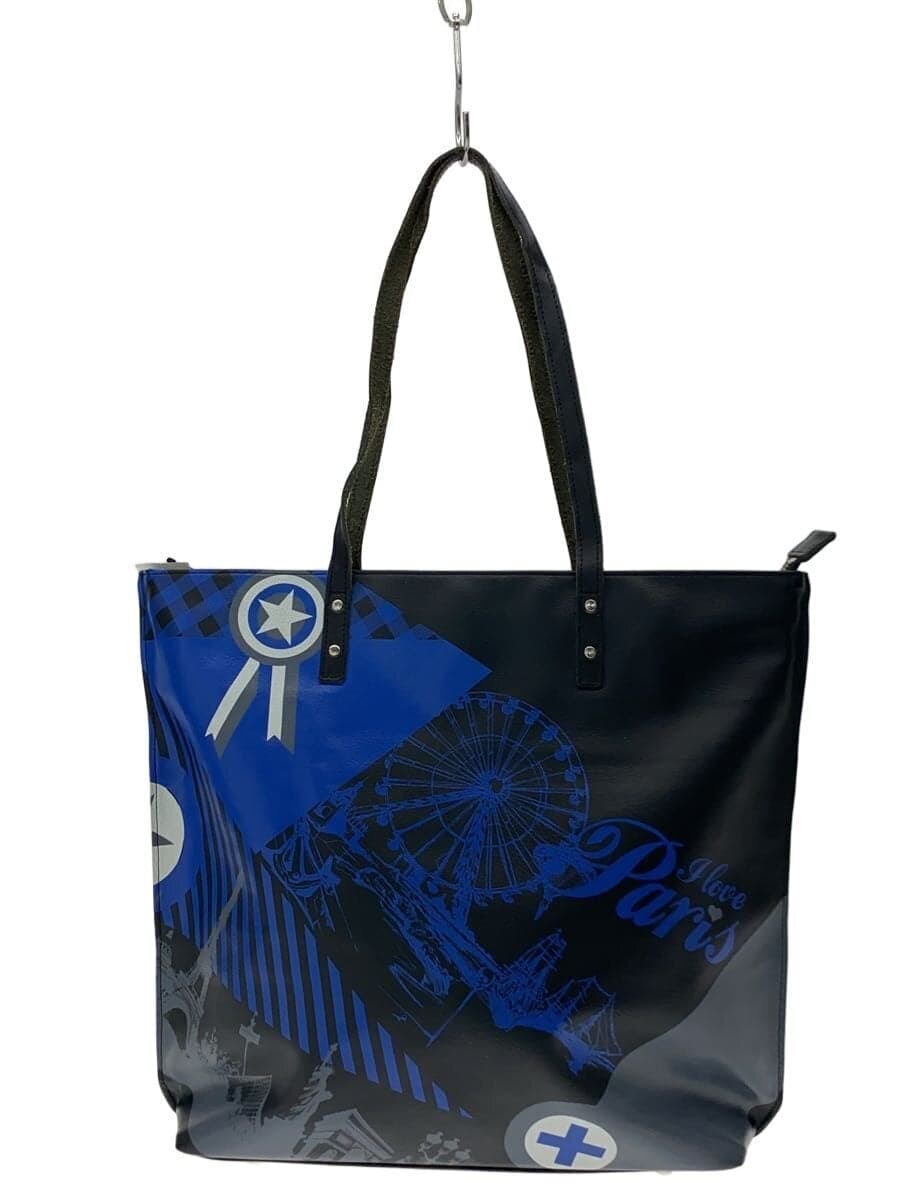 CASTELBAJAC Tote Bag Leather BLK