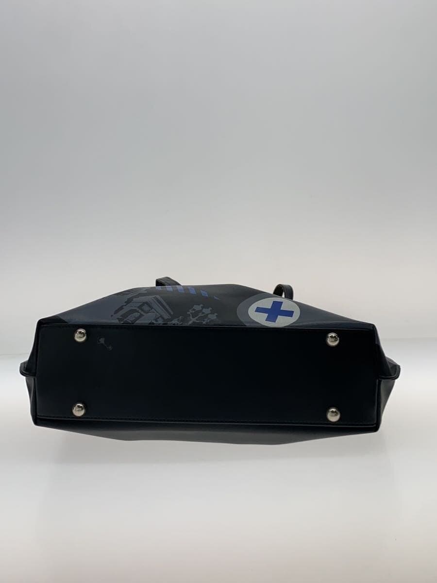 CASTELBAJAC Tote Bag Leather BLK 4