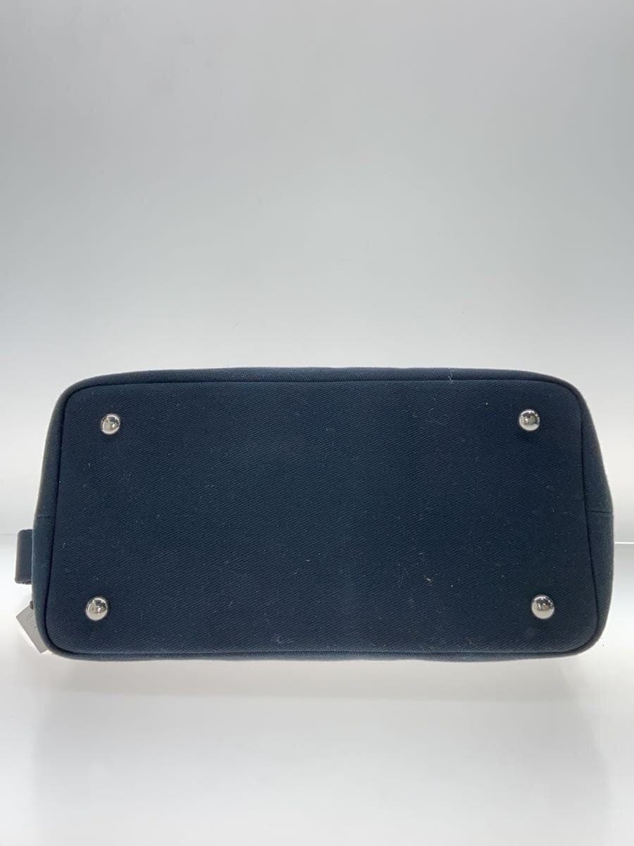 EMPORIO ARMANI Canvas Embroidery 2-Way Boston Bag Black 4