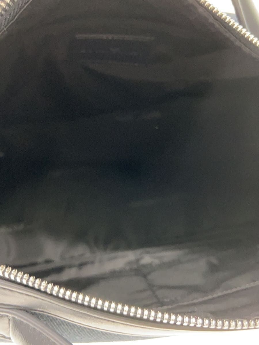 EMPORIO ARMANI Canvas Embroidery 2-Way Boston Bag Black 6