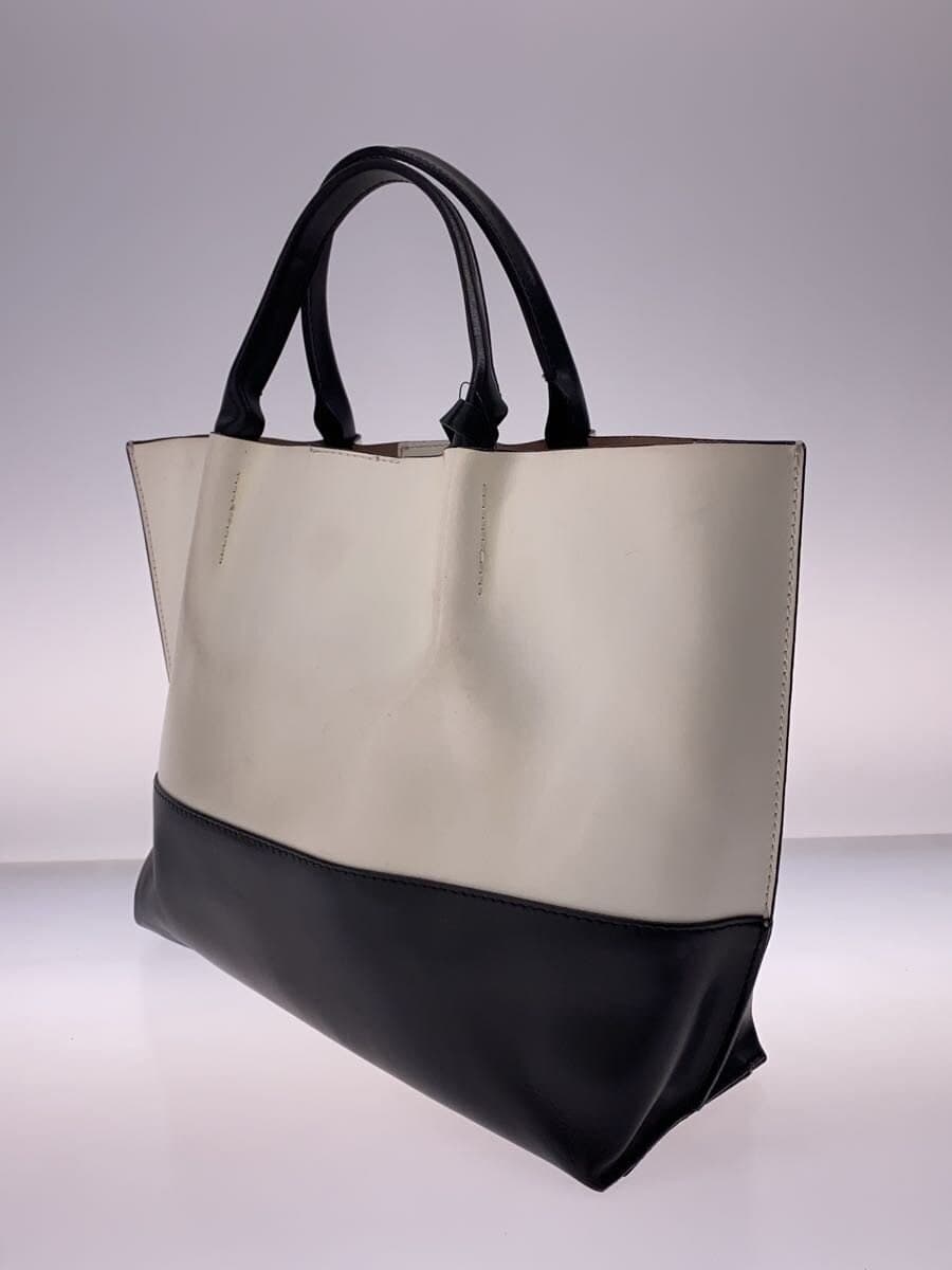 GIANNI CHIARINI2-Way Tote Bag Leather WHT Solid 2