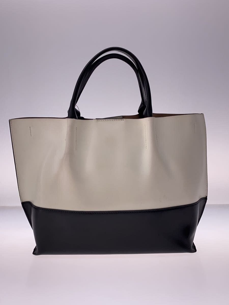 GIANNI CHIARINI2-Way Tote Bag Leather WHT Solid 3