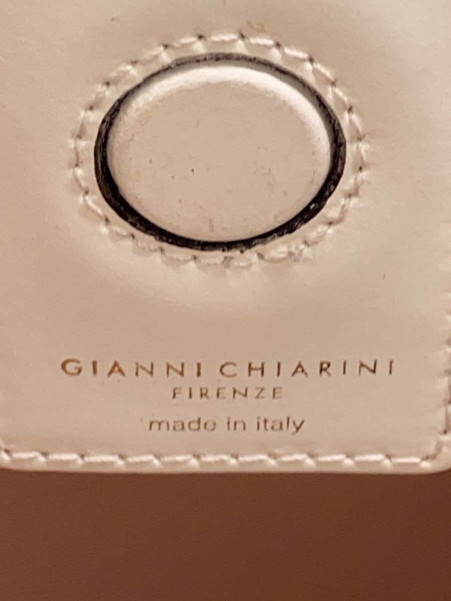 GIANNI CHIARINI2-Way Tote Bag Leather WHT Solid 5