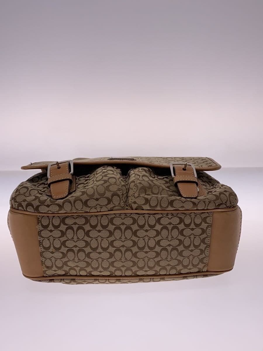 COACH Signature Messenger Bag Beige All Over Pattern F70283 4