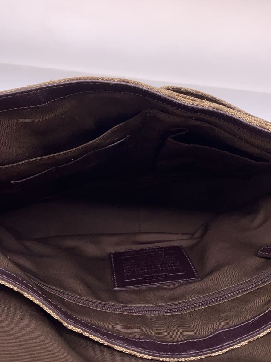 COACH Signature Messenger Bag Beige All Over Pattern F70283 6