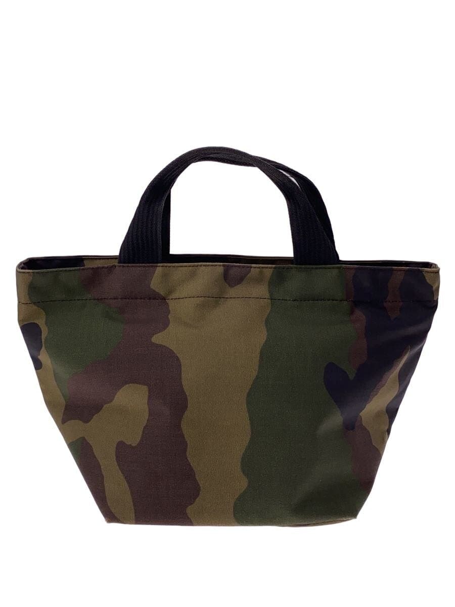 Herve Chapelier Boat Shape Tote M Handbag GRN Camouflage 1027W