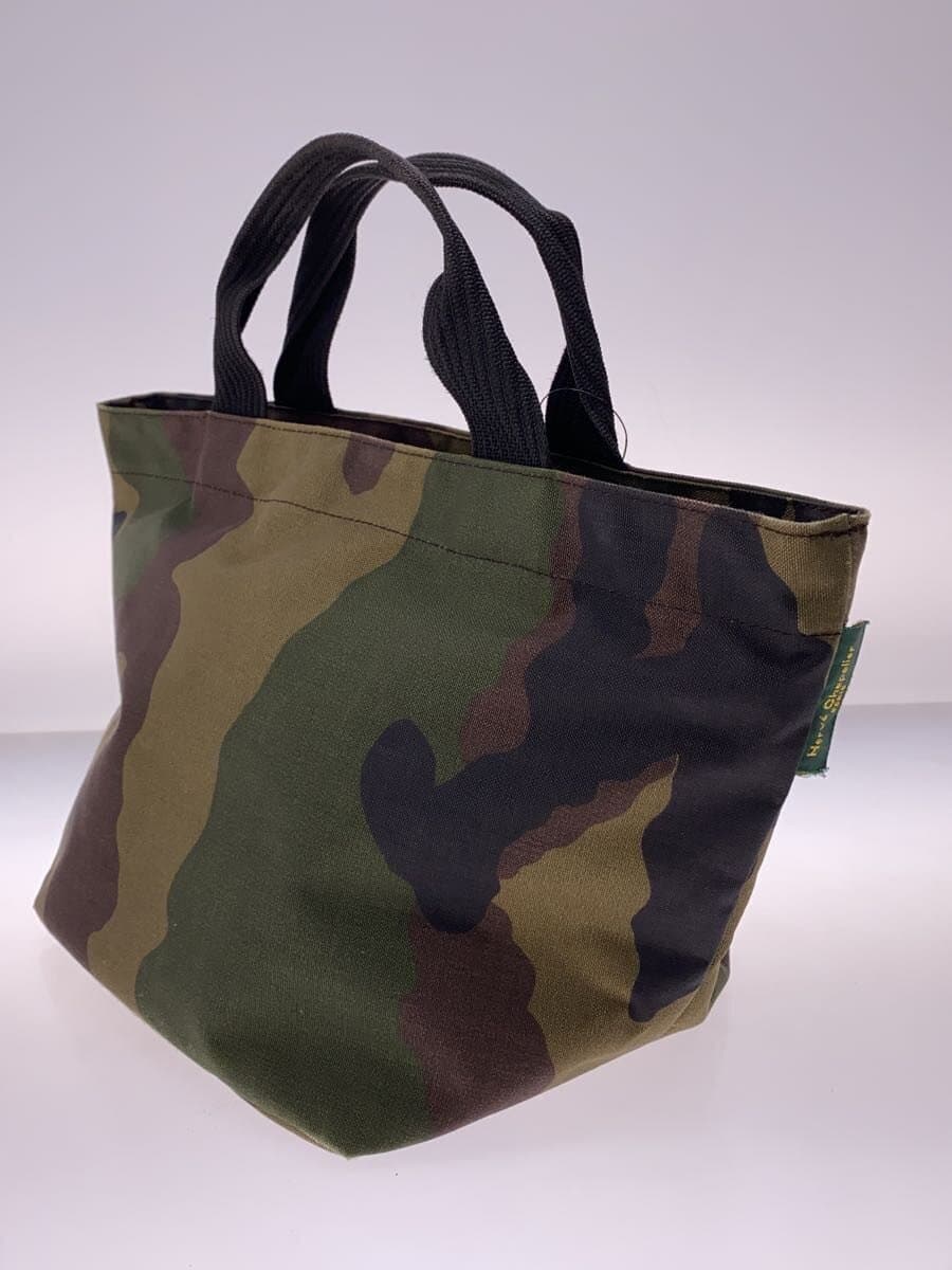 Herve Chapelier Boat Shape Tote M Handbag GRN Camouflage 1027W 2