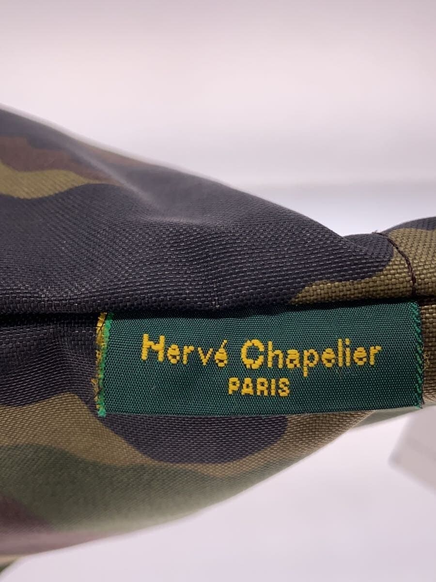 Herve Chapelier Boat Shape Tote M Handbag GRN Camouflage 1027W 5