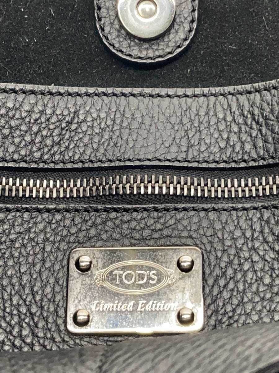 TOD’S Tote Bag Leather BLK 5