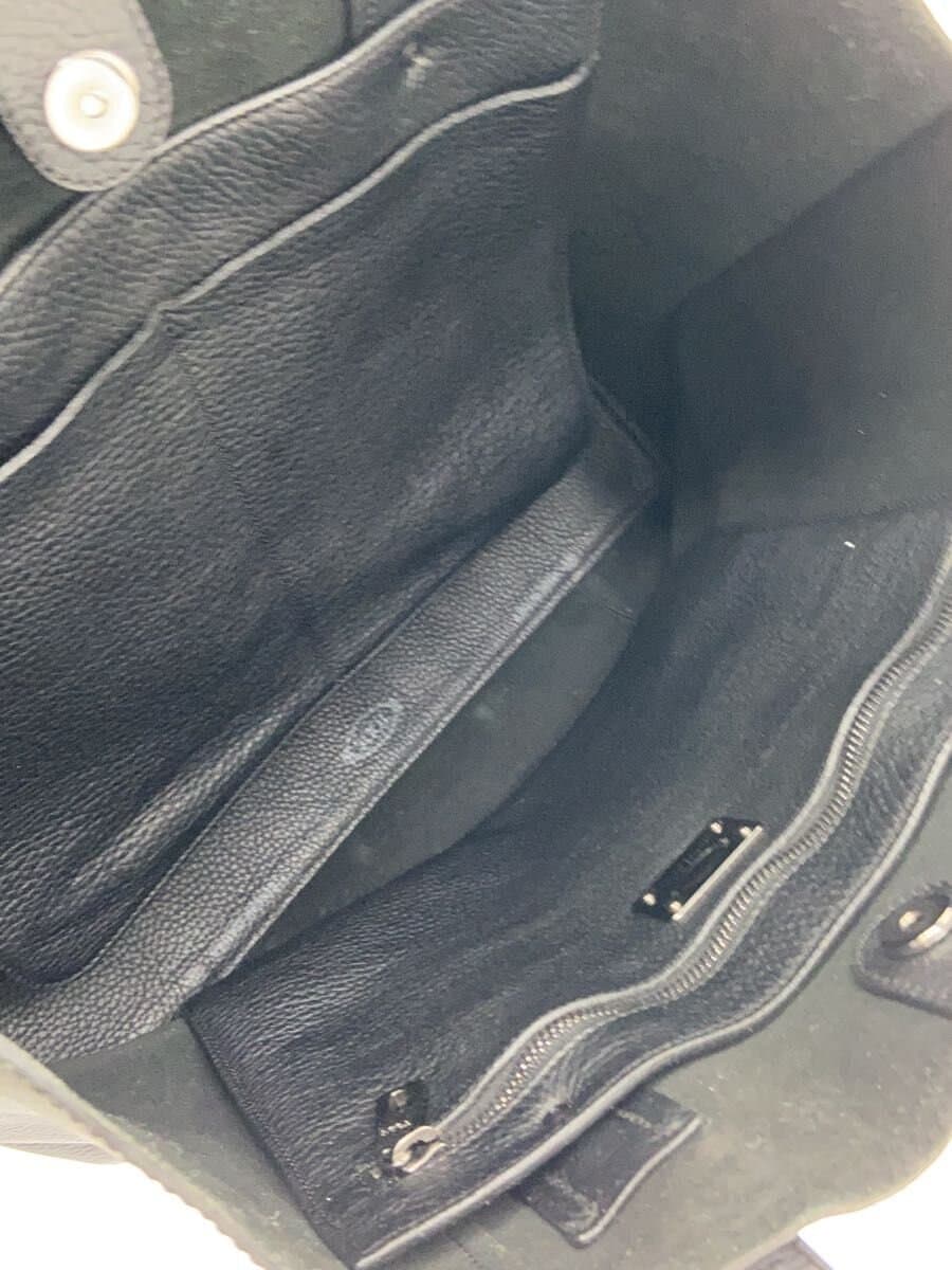 TOD’S Tote Bag Leather BLK 6