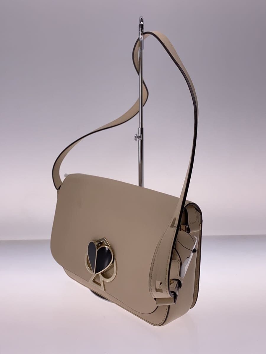kate spade new york Nicola Twist Lock Leather Beige Solid 2