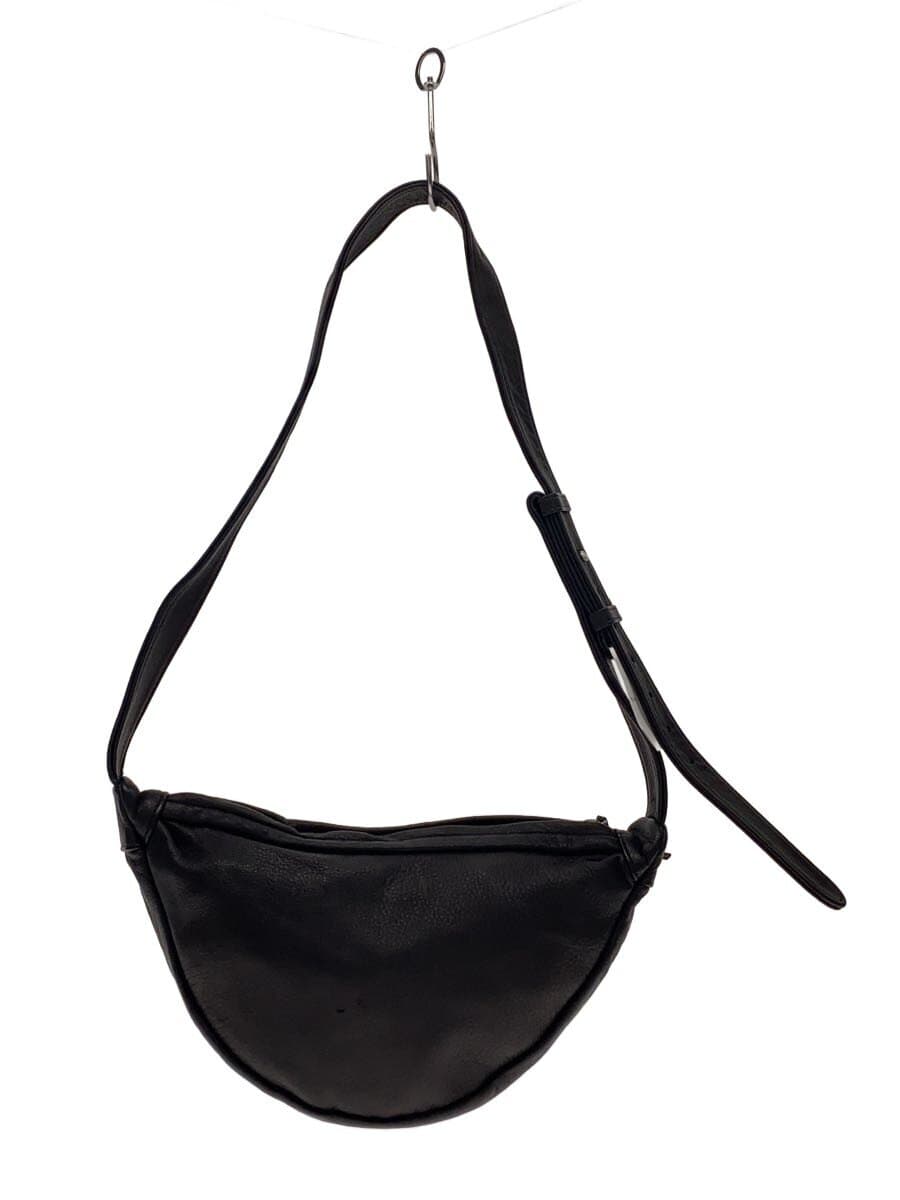 SLOW&CO One Shoulder Bag Shibo Leather Leather Black Plain
