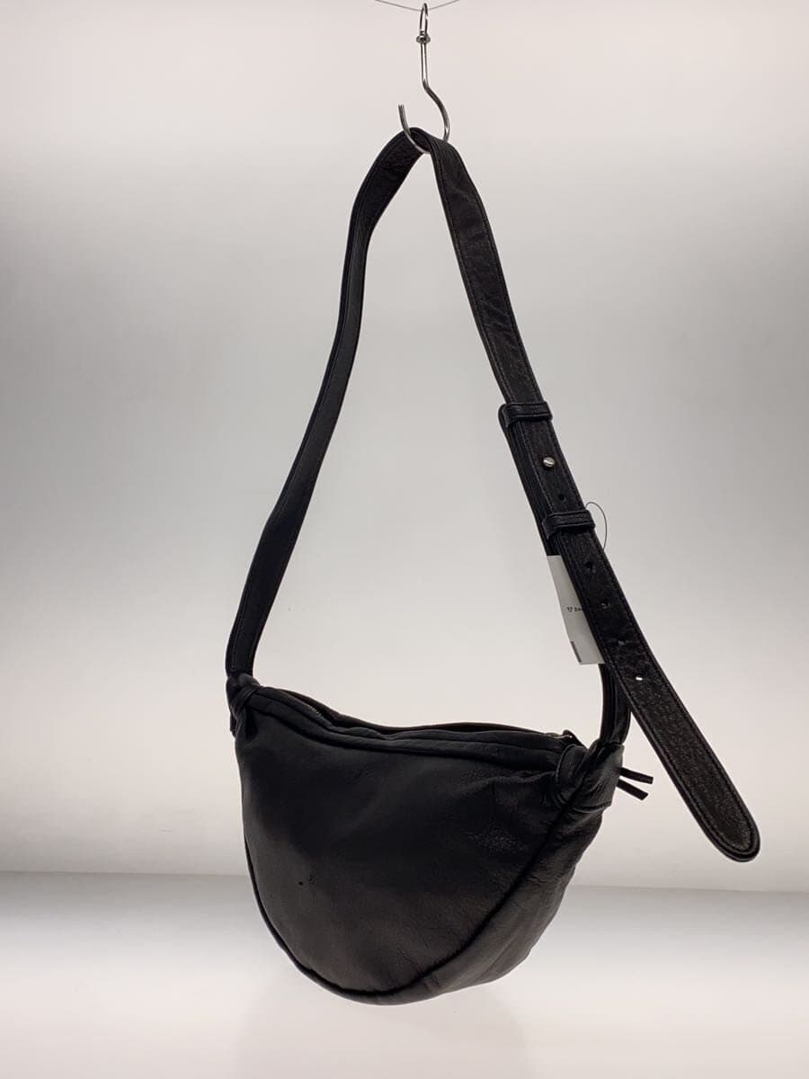 SLOW&CO One Shoulder Bag Shibo Leather Leather Black Plain 2