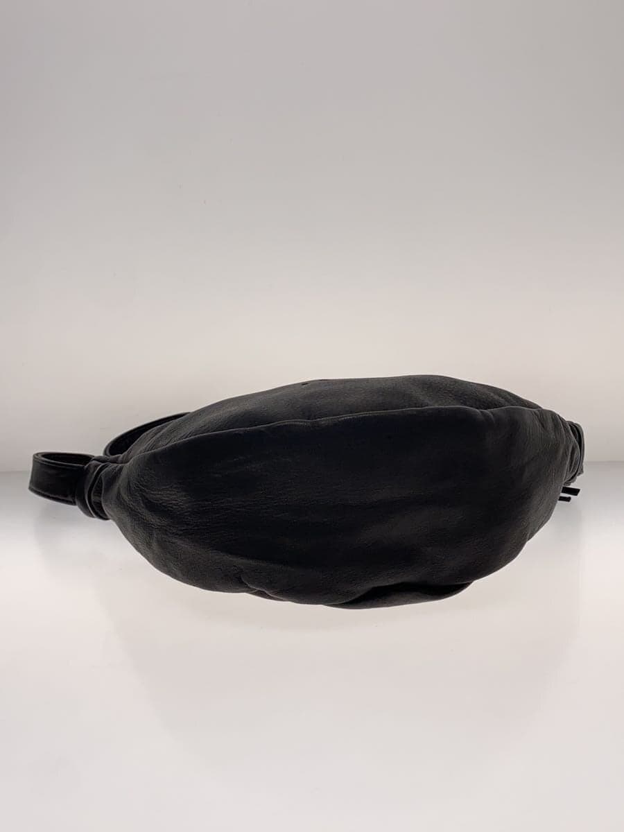 SLOW&CO One Shoulder Bag Shibo Leather Leather Black Plain 4