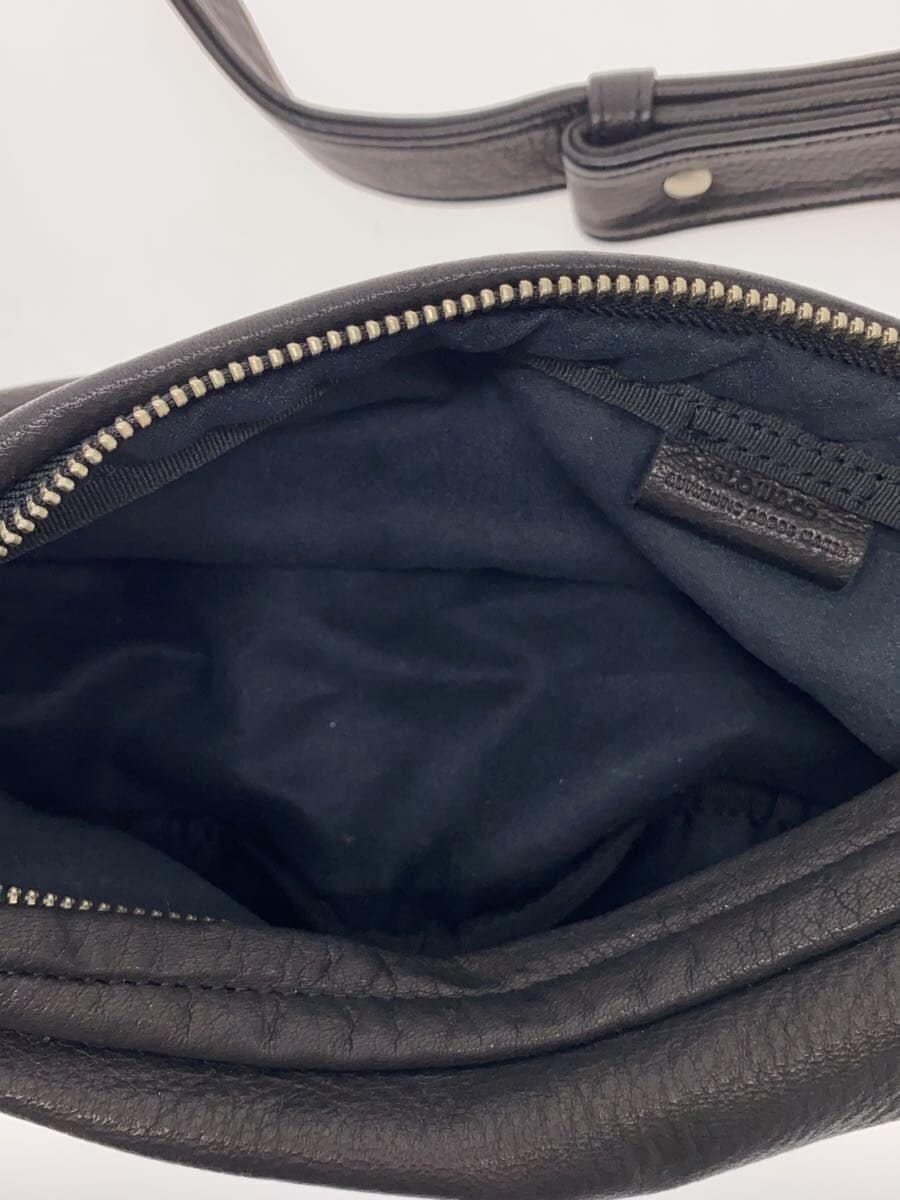 SLOW&CO One Shoulder Bag Shibo Leather Leather Black Plain 6