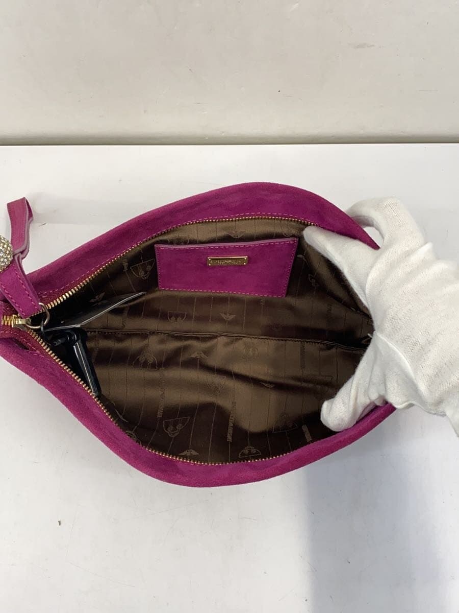 EMPORIO ARMANI Clutch Bag Purple Solid YEW712 6