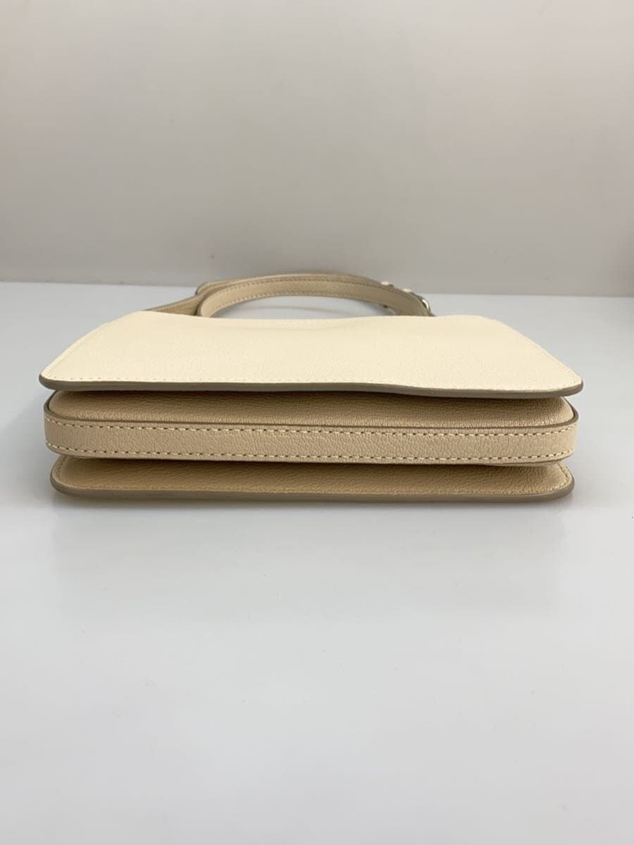 BURBERRY Shoulder Bag Leather Beige Solid 3 Zip 4