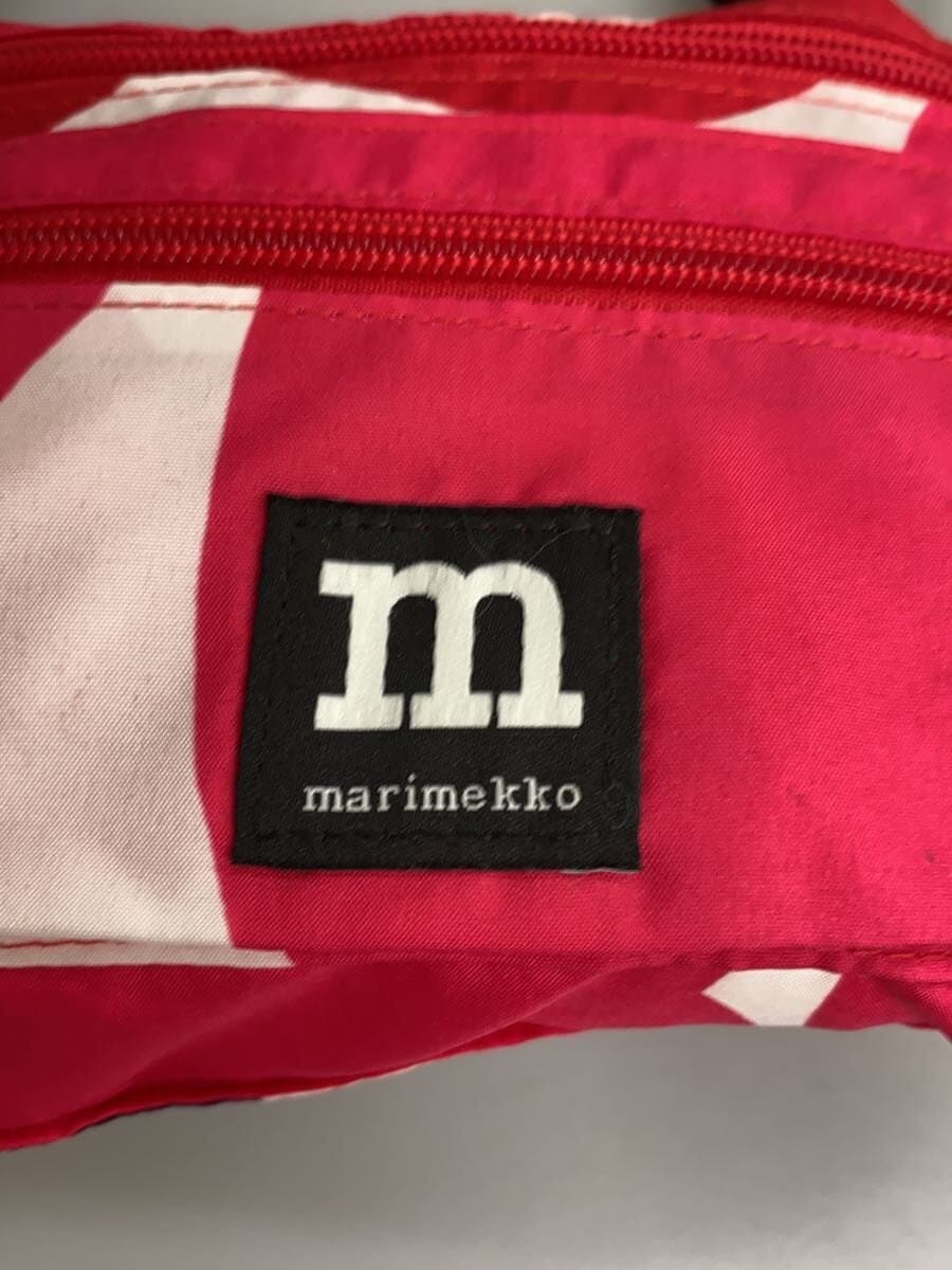 marimekko Shoulder Bag Polyester Pink Floral 5