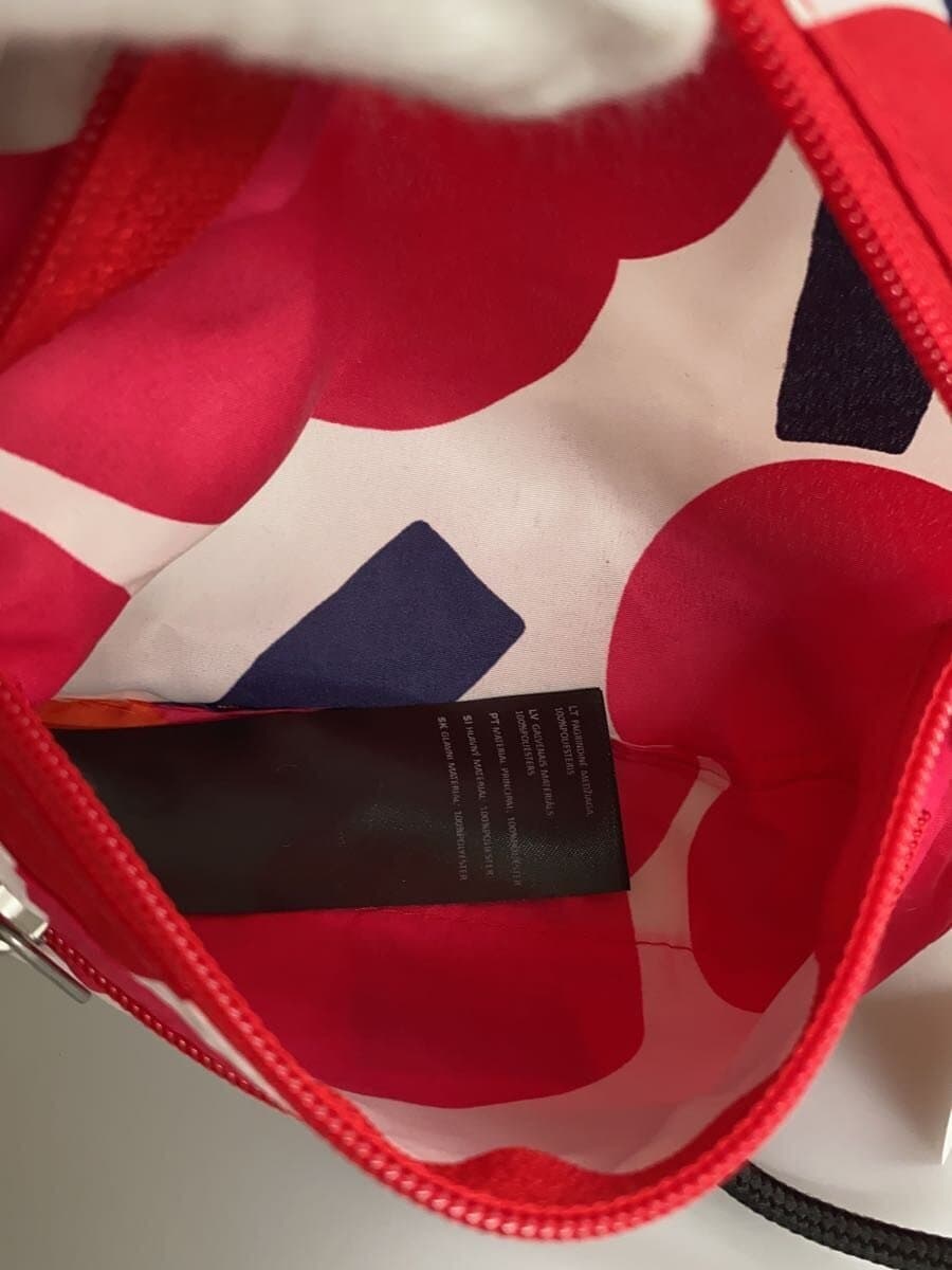 marimekko Shoulder Bag Polyester Pink Floral 6