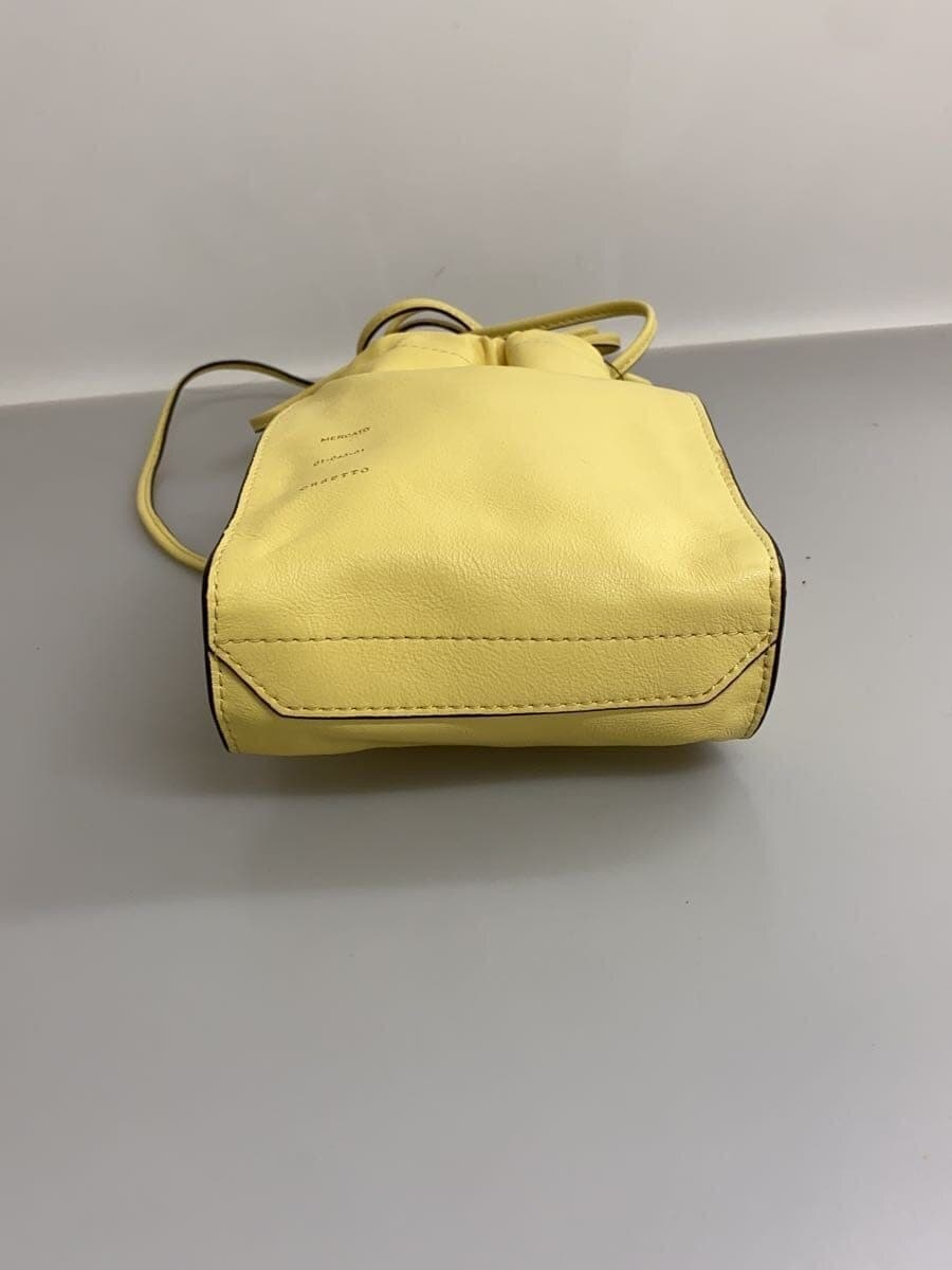 ORSETTO Shoulder Bag Leather Yellow 4
