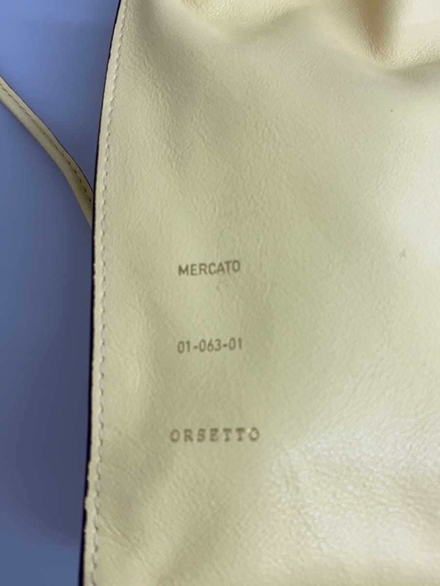 ORSETTO Shoulder Bag Leather Yellow 5