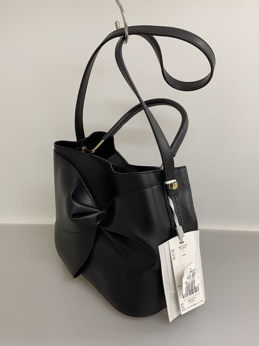 FURLA Tote Bag Leather Black Solid 2
