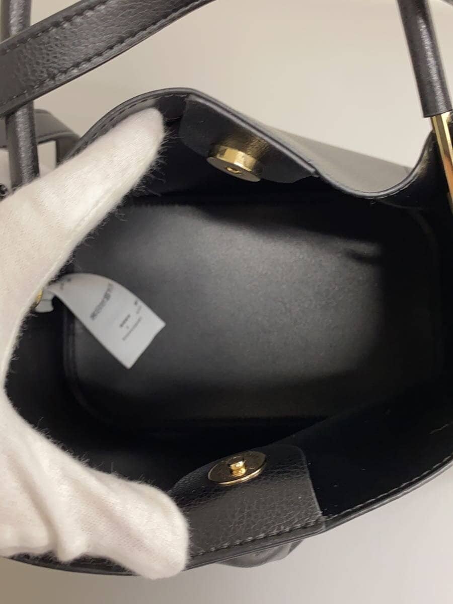 FURLA Tote Bag Leather Black Solid 5