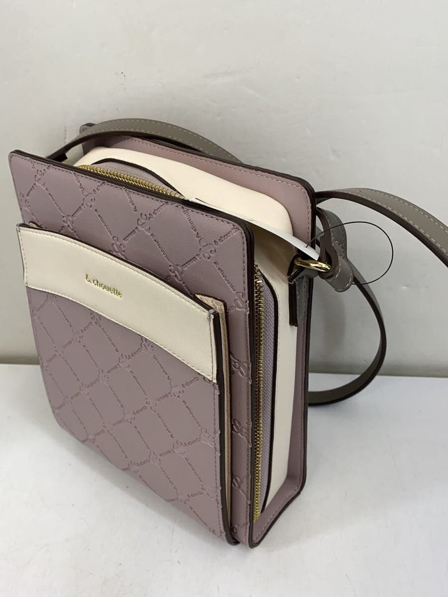 &chouette Shoulder Bag Leather PNK 2