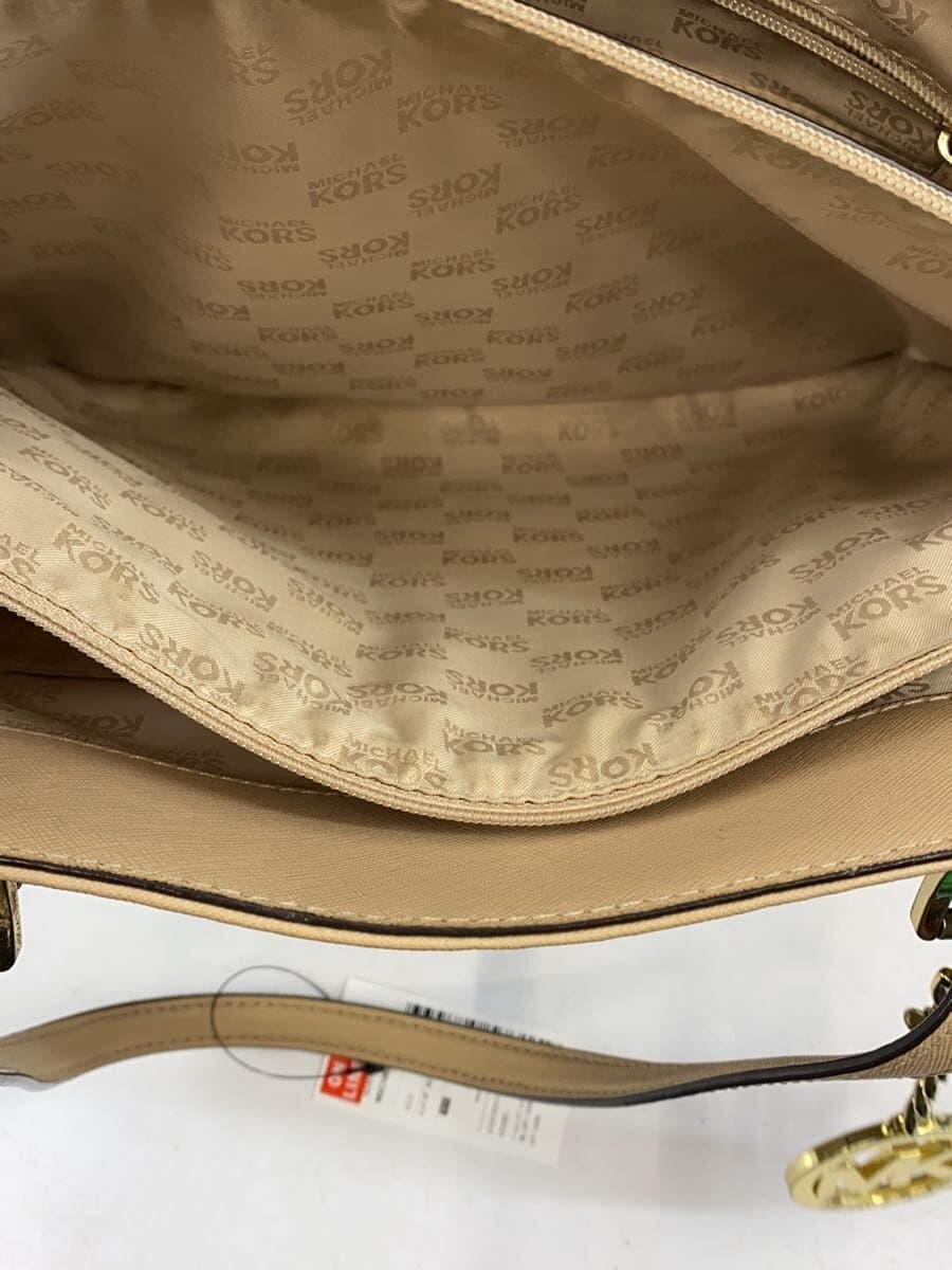 MICHAEL KORS Tote Bag Leather BEG Solid AP-1609 5