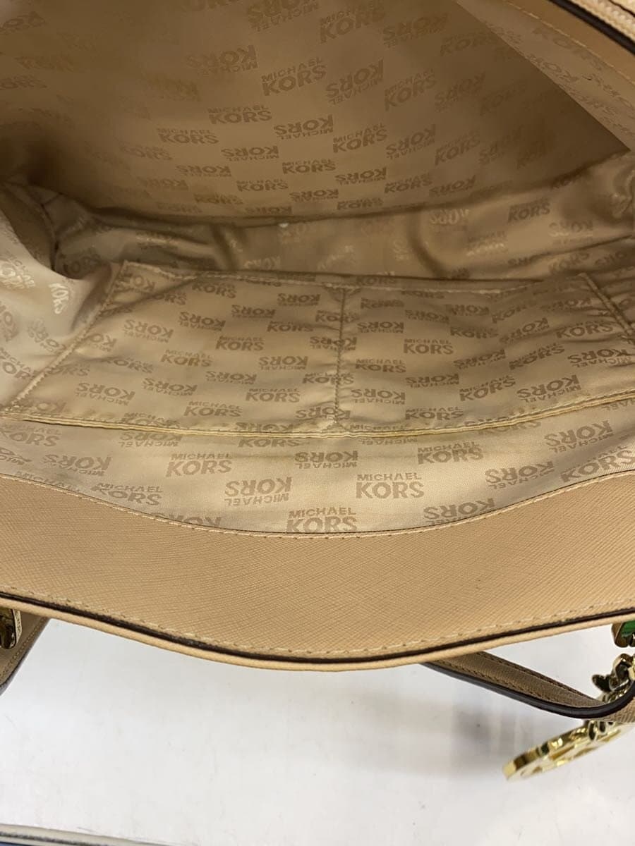 MICHAEL KORS Tote Bag Leather BEG Solid AP-1609 6