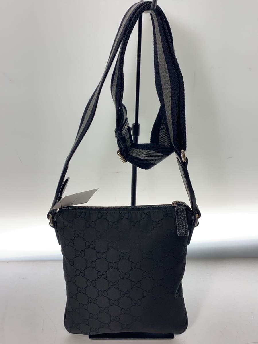GUCCI Shoulder Bag Nylon BLK All Over Pattern 449183 3