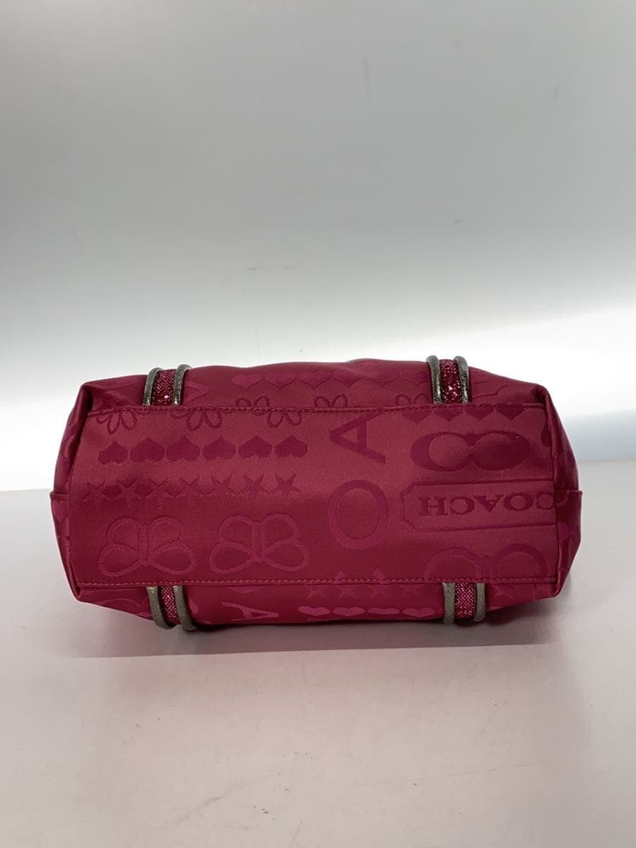 COACH Tote Bag Canvas PNK F15709 4