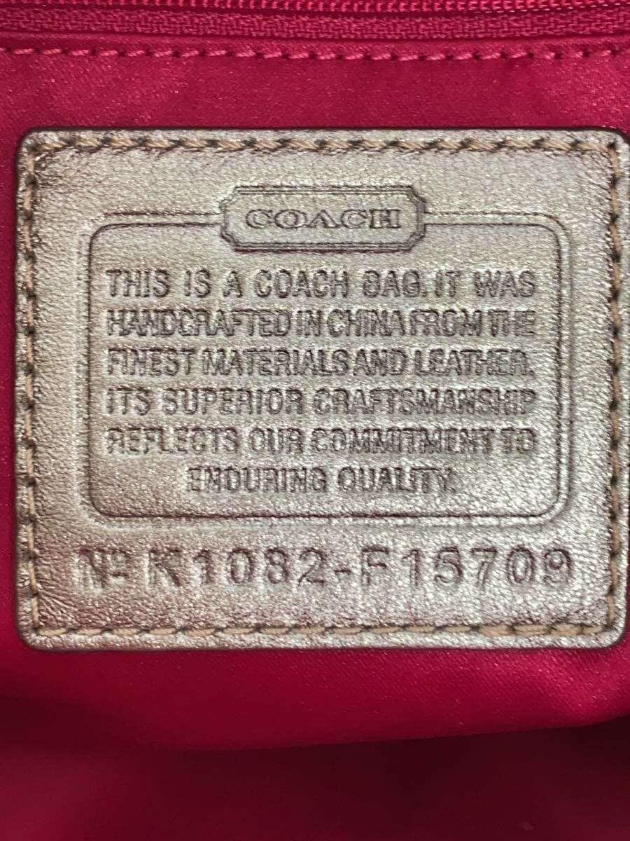 COACH Tote Bag Canvas PNK F15709 5