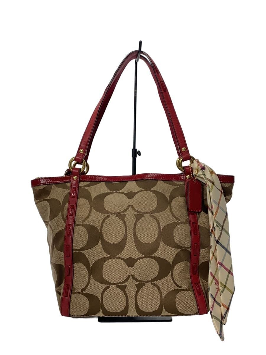 COACH Tote Bag_Signature_Beige Canvas BEG