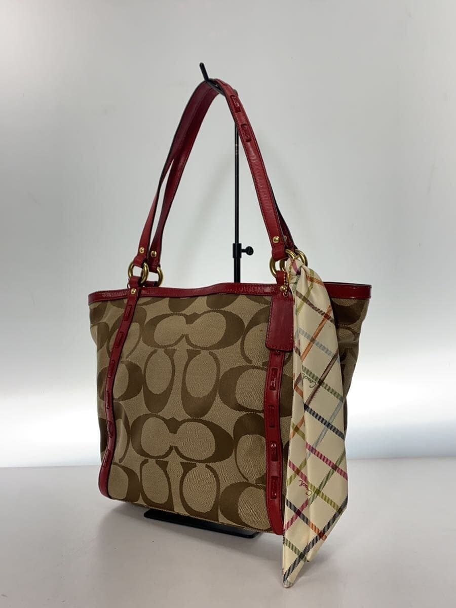 COACH Tote Bag_Signature_Beige Canvas BEG 2