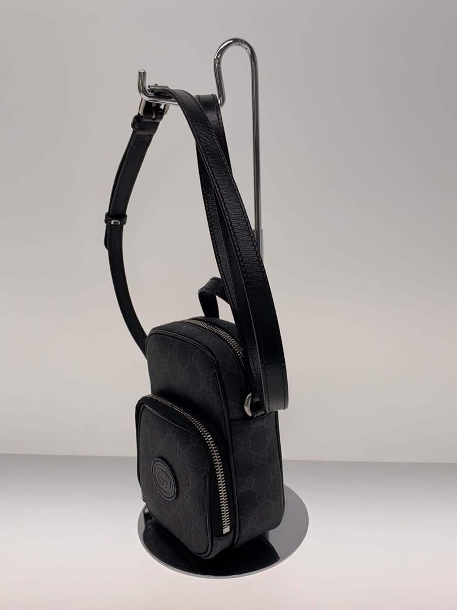GUCCI Shoulder Bag_Interlocking G_GG Supreme BLK All Over Pattern 2