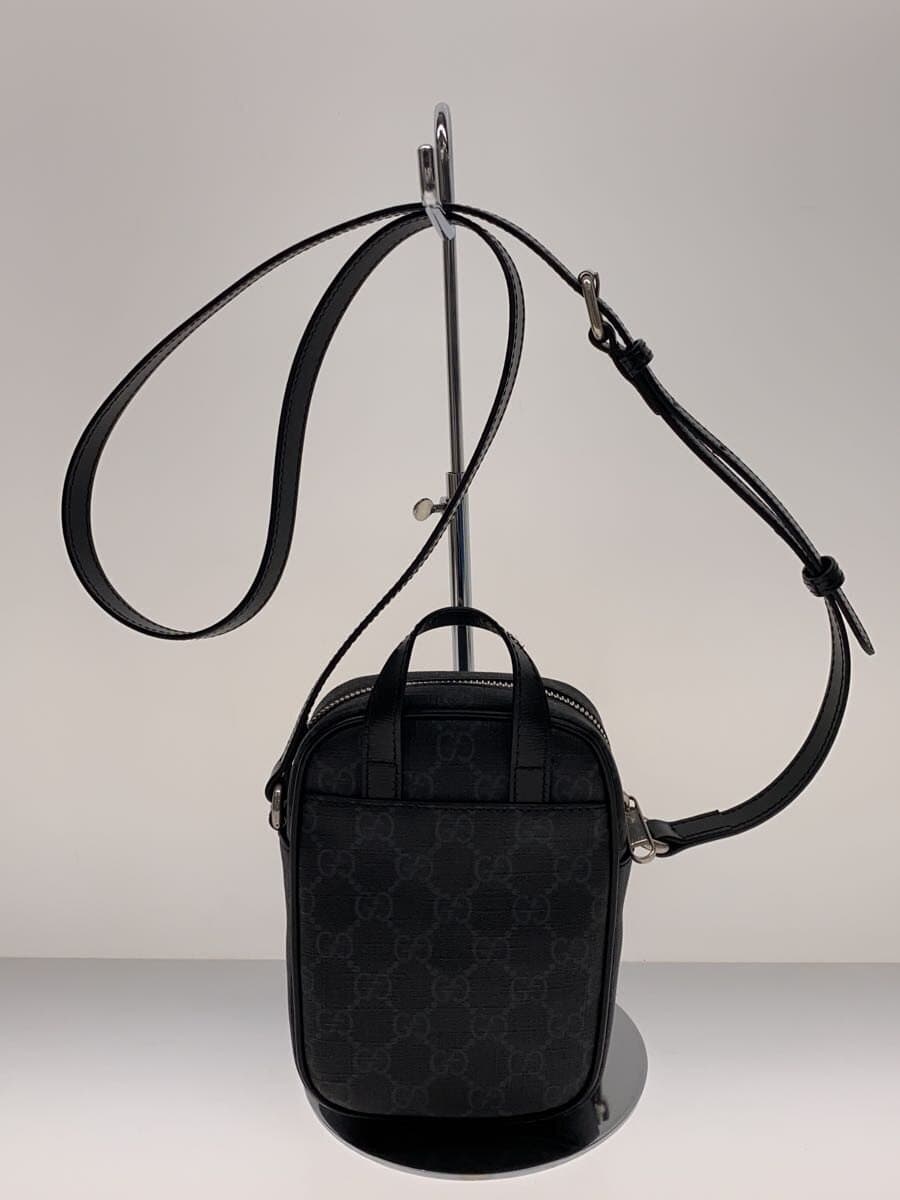GUCCI Shoulder Bag_Interlocking G_GG Supreme BLK All Over Pattern 3