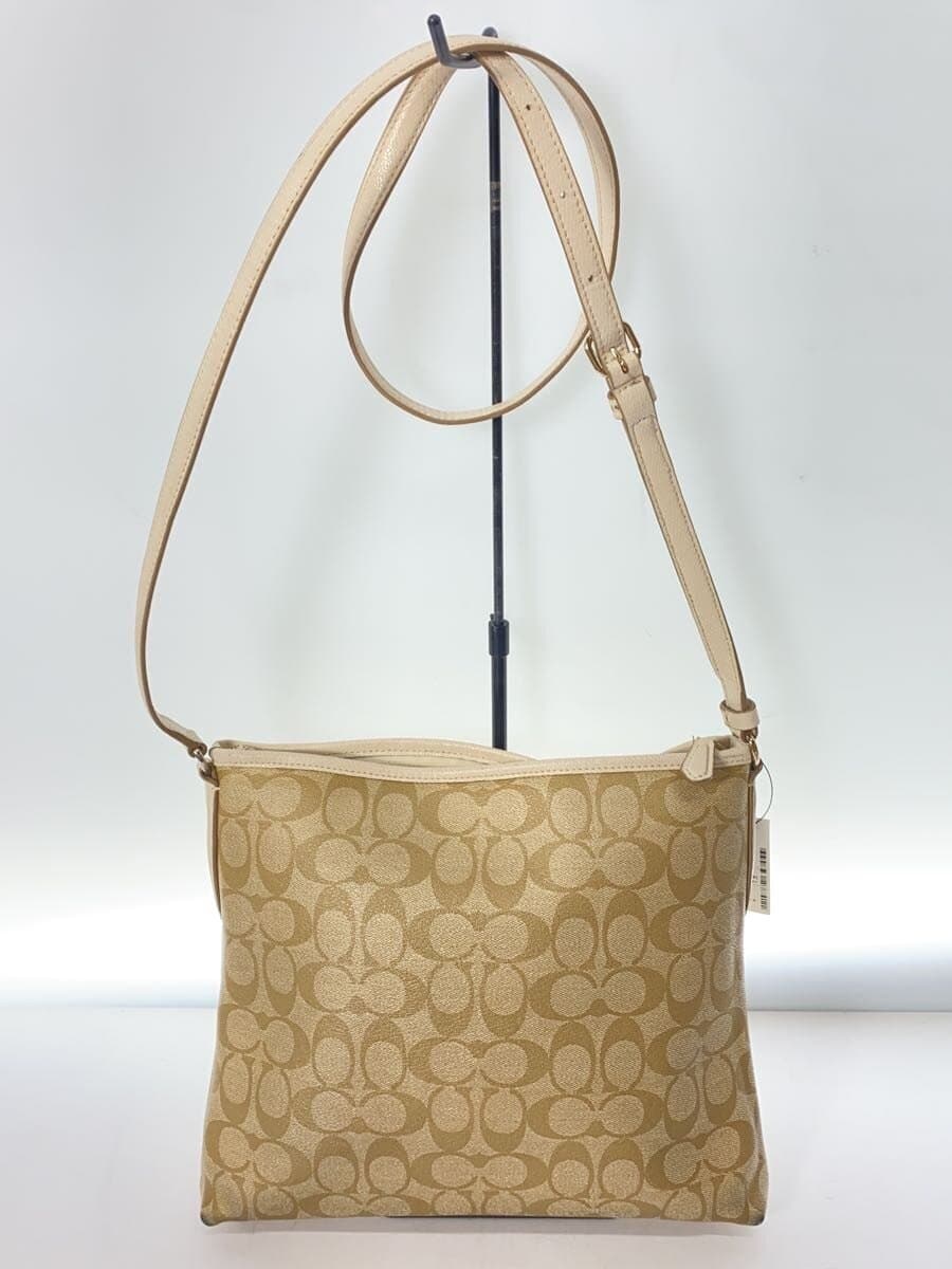 COACH Shoulder Bag PVC BEG F34938 3
