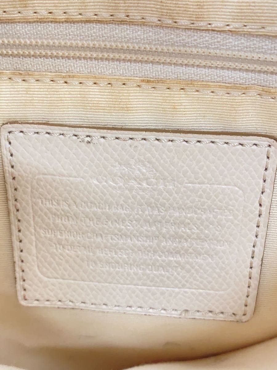 COACH Shoulder Bag PVC BEG F34938 5