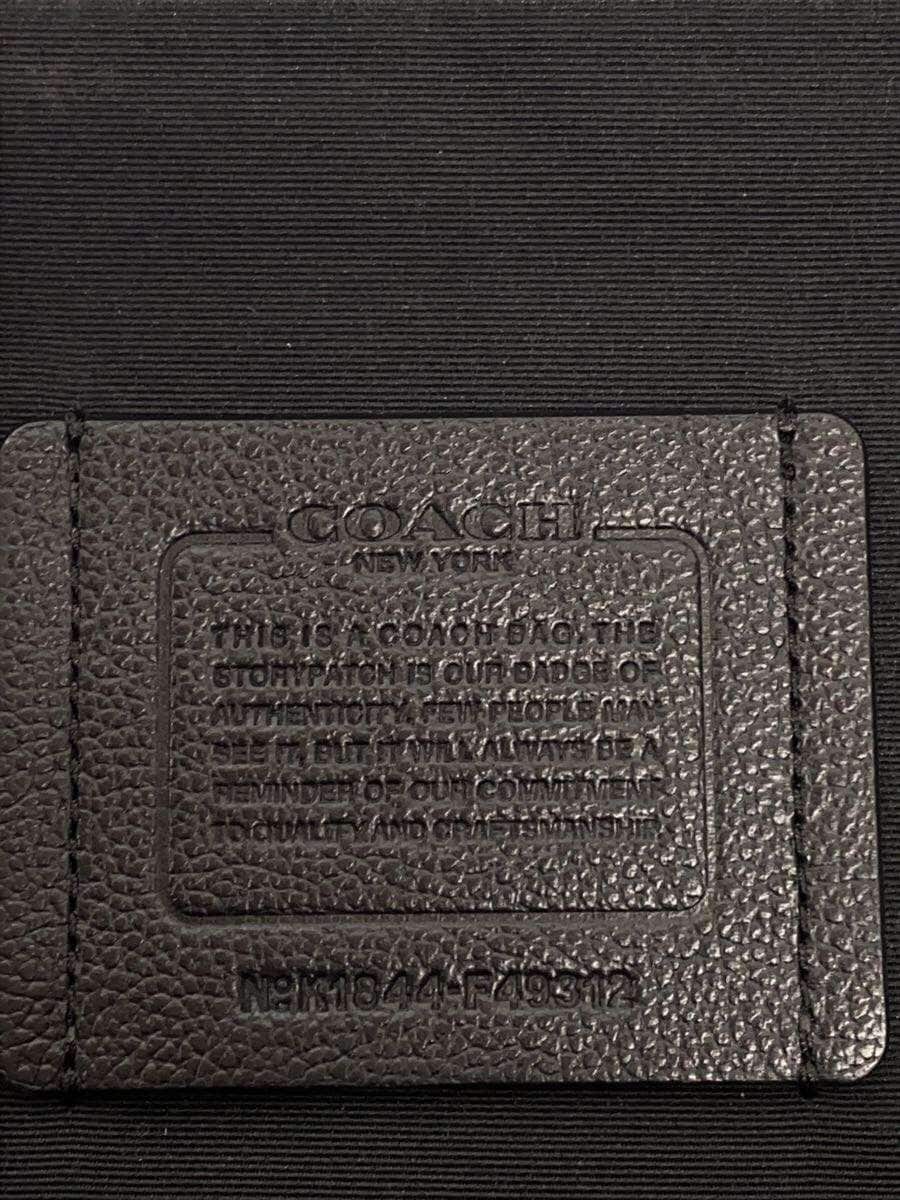 COACH Shoulder Bag Leather BLK F49312 5