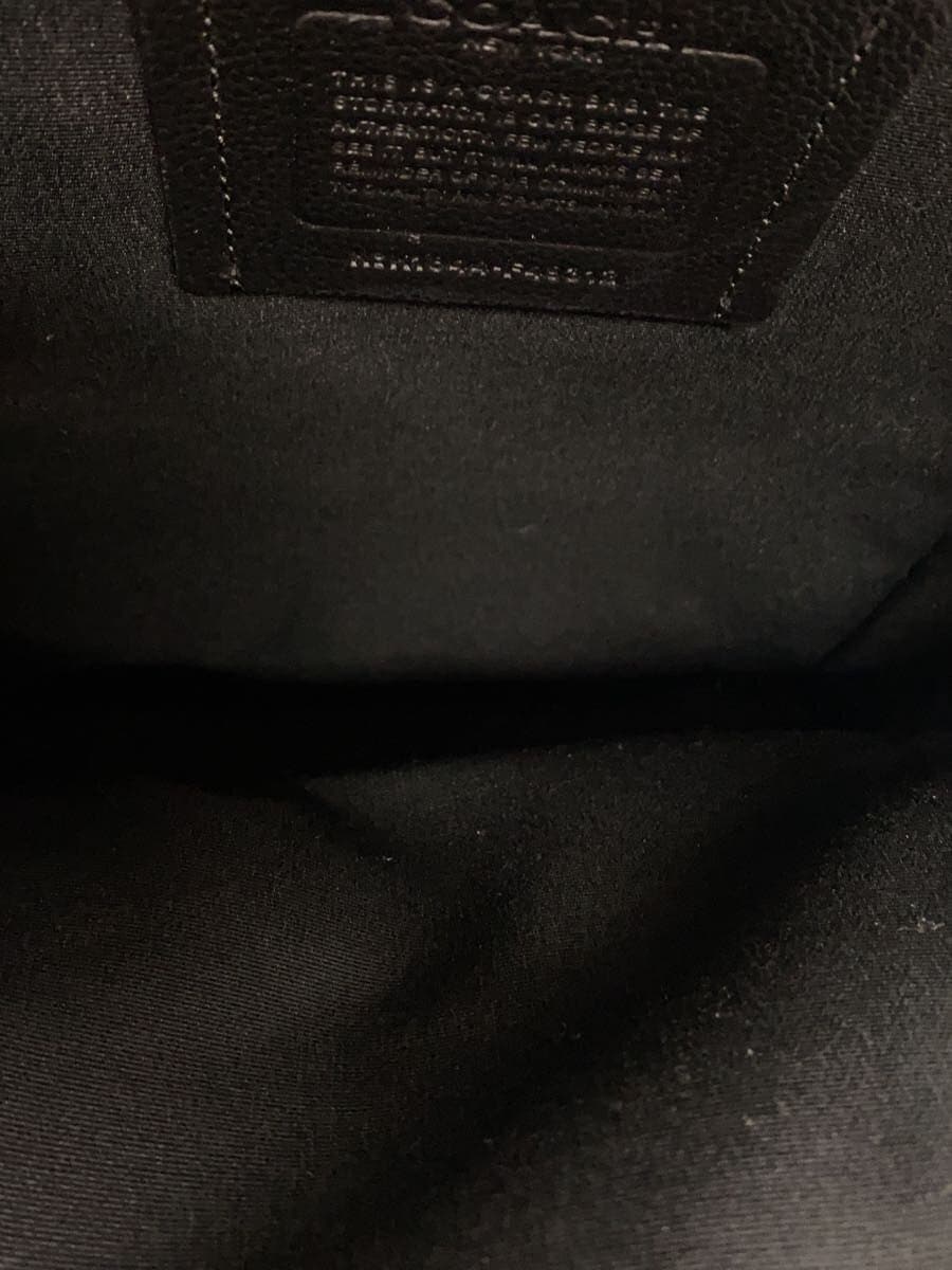 COACH Shoulder Bag Leather BLK F49312 6