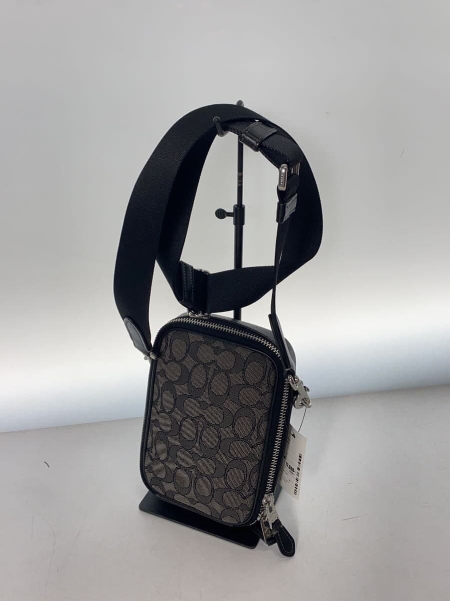 COACH Shoulder Bag Canvas BLK CH097 2