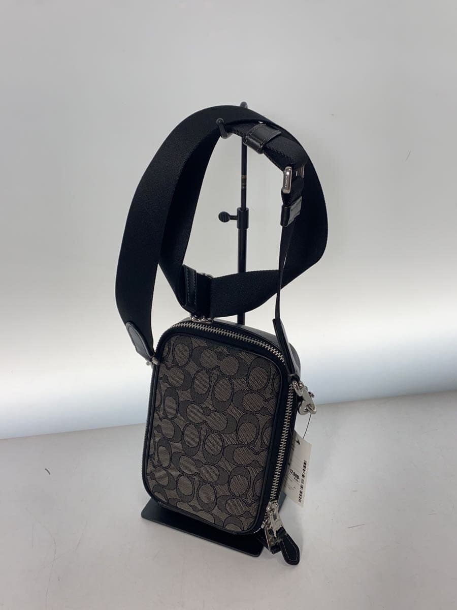 COACH Shoulder Bag Canvas BLK CH097 2