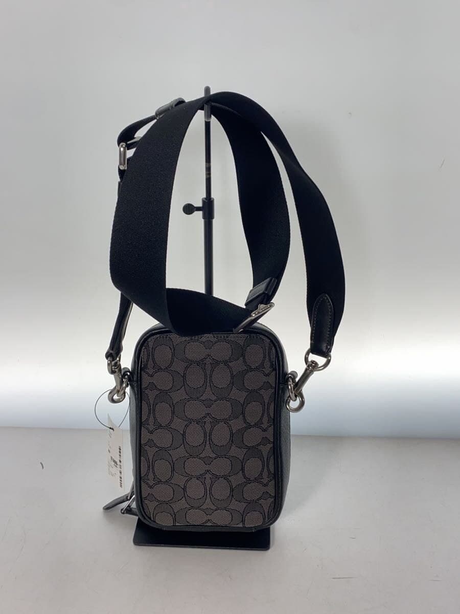 COACH Shoulder Bag Canvas BLK CH097 3