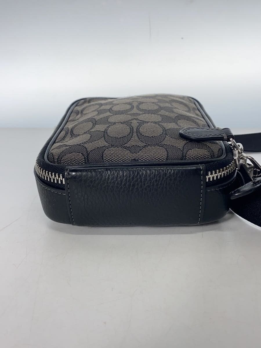 COACH Shoulder Bag Canvas BLK CH097 4