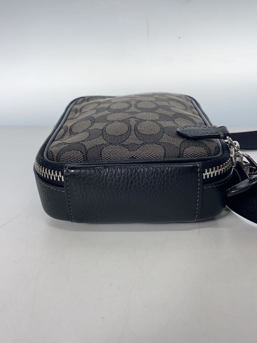 COACH Shoulder Bag Canvas BLK CH097 4