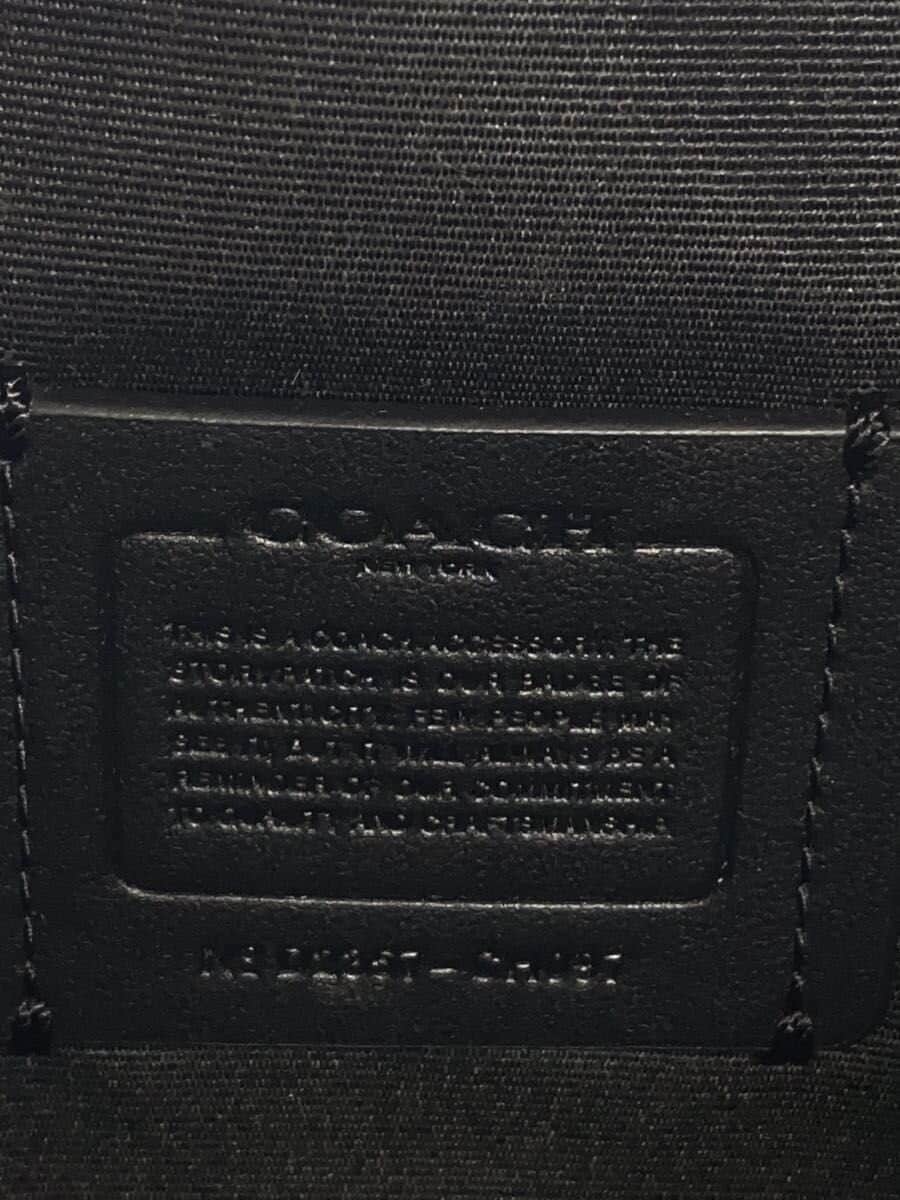 COACH Shoulder Bag Canvas BLK CH097 5