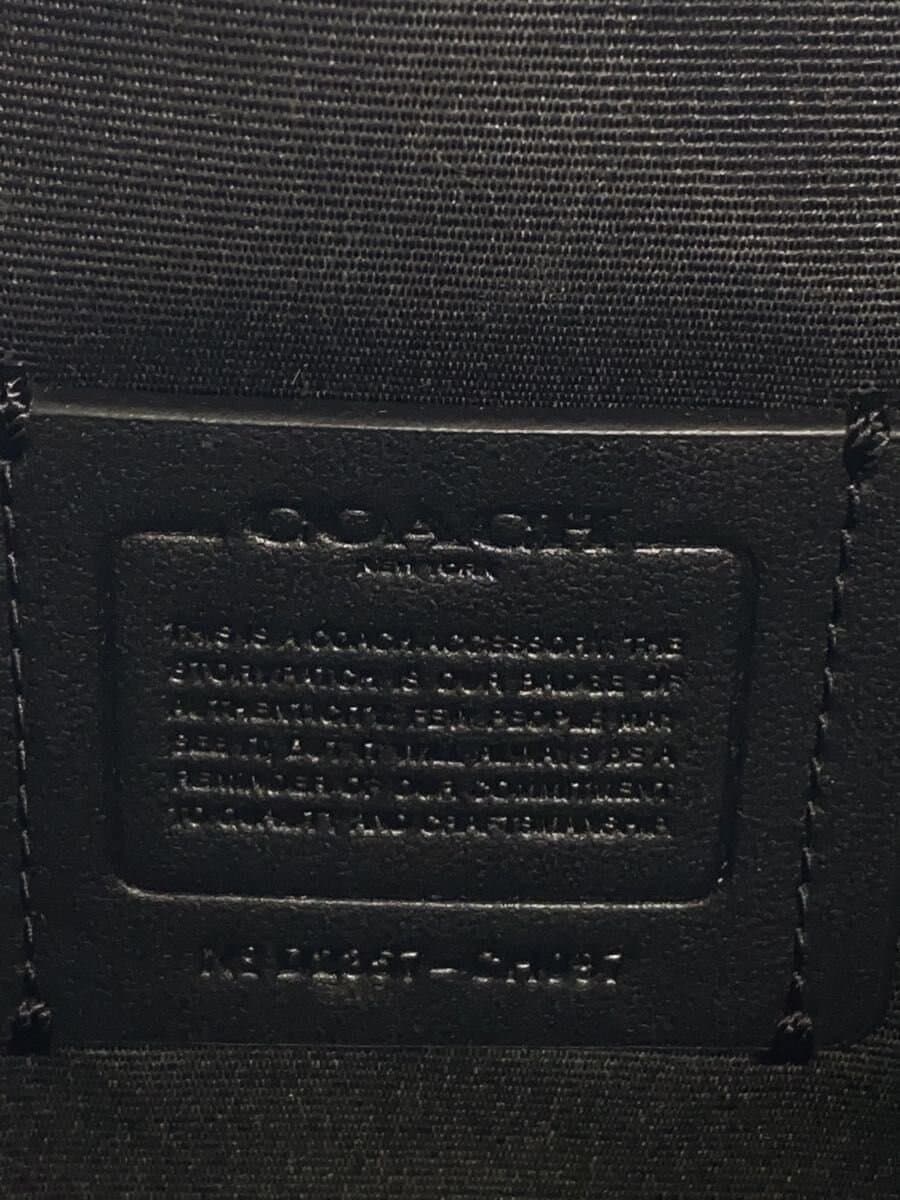 COACH Shoulder Bag Canvas BLK CH097 5